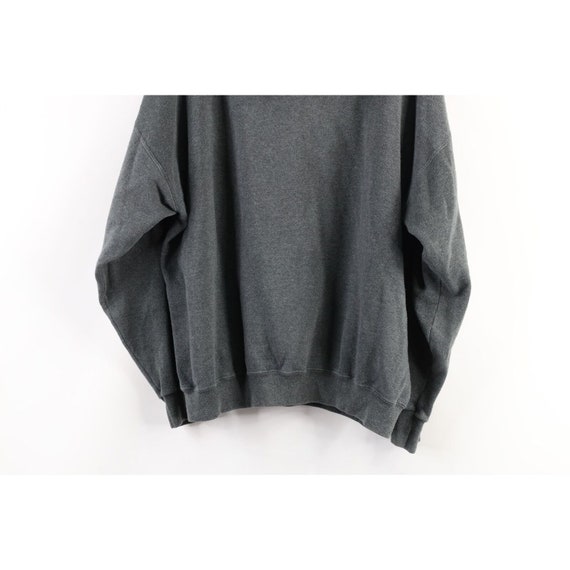 90s Streetwear Mens Size XL Distressed Blank Hood… - image 9