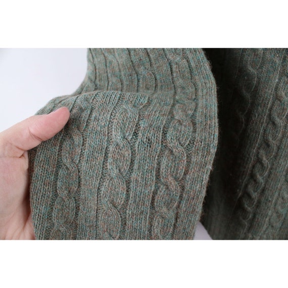 90s Ralph Lauren Womens L Wool Angora Blend Cable… - image 5