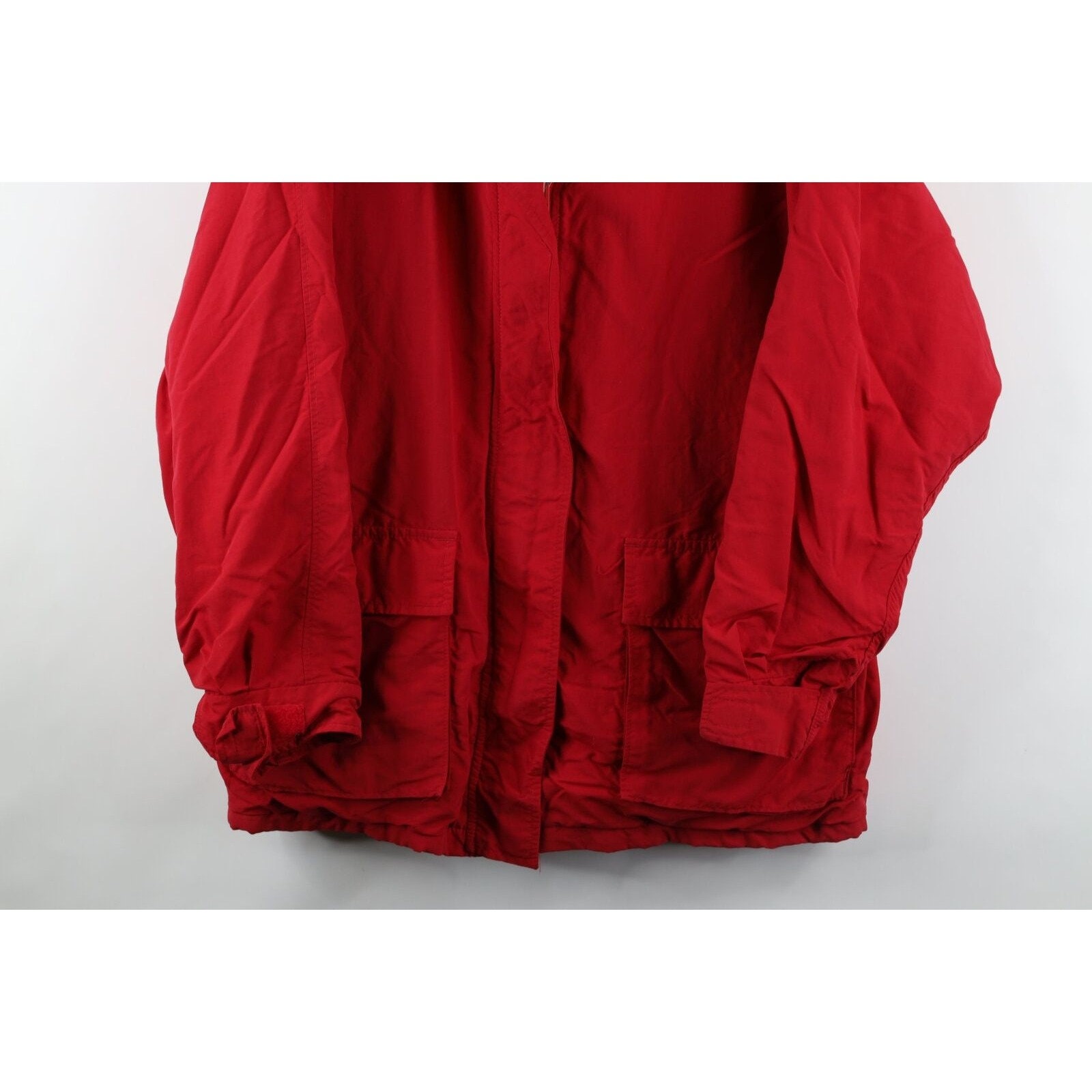 90s Lands End Womens XL Distressed Wool Lined Full Zip Parka 90s Lands End Womens XL Distressed Wool Lined Full Zip Parka