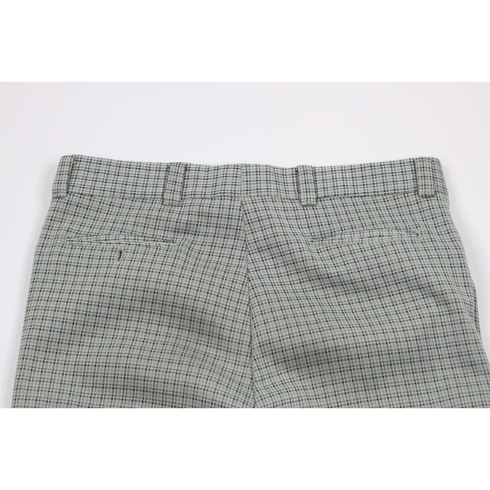 60s 70s Streetwear Mens 36x34 Distressed Knit Wide Leg Bell