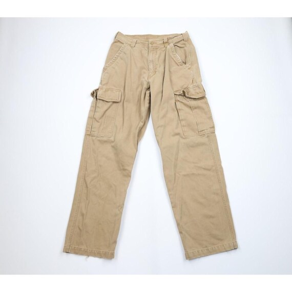 90s Streetwear Mens 31x32 Faded Heavyweight Loose Fit Cargo
