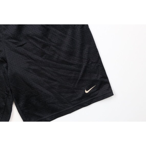 90s Nike Mens Large Mini Swoosh Above Knee Mesh S… - image 4