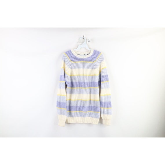 90s Streetwear Womens Small Striped Color Block R… - image 1