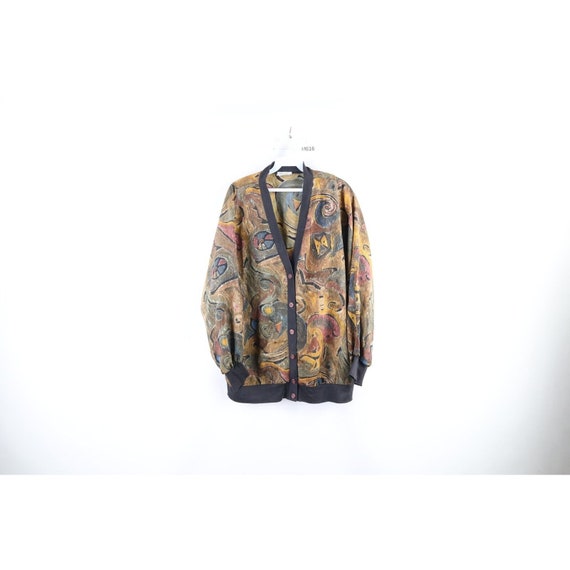 90s Streetwear Womens 44 / 46 Rainbow Geometric B… - image 1