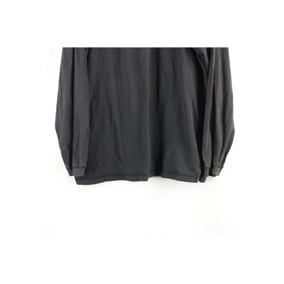 90s Streetwear Mens Large Faded Blank Long Sleeve… - image 3
