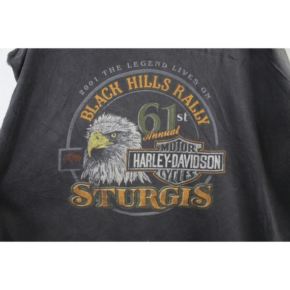 Vintage Y2K 2001 Harley Davidson Mens 4XL Thrashe… - image 4