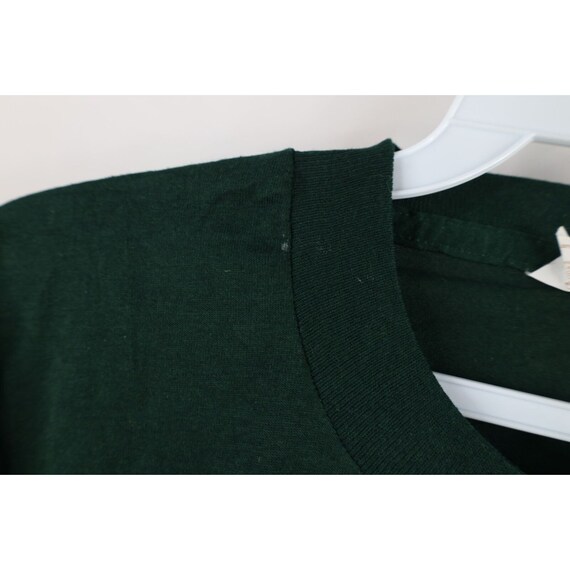 90s Streetwear Mens Large Blank Short Sleeve Pock… - image 6