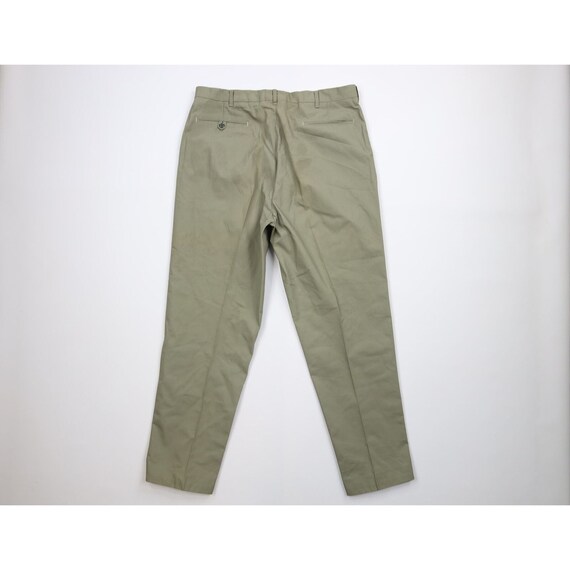 70s Streetwear Mens 36x29 Flat Front Straight Leg… - image 8