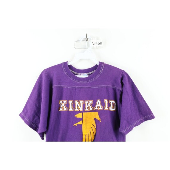 70s Champion Mens Small Faded Kinkaid Football Jersey T