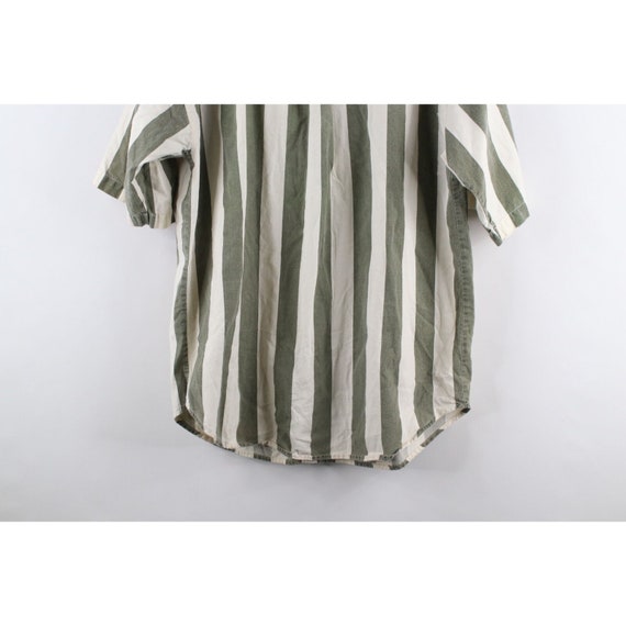 90s Streetwear Mens M Faded Striped Color Block S… - image 8