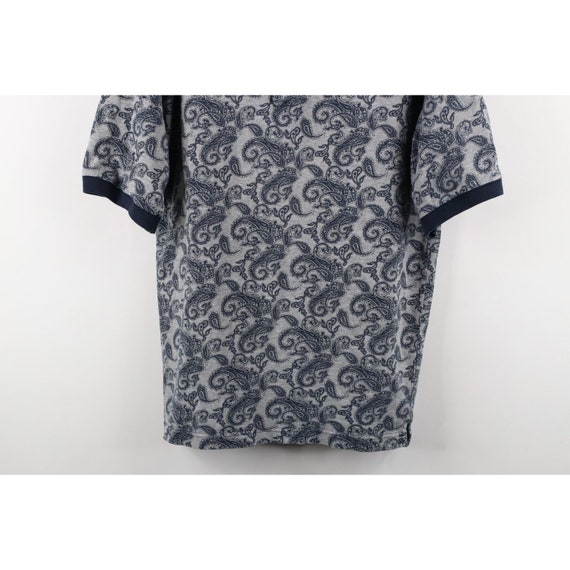 90s Streetwear Mens Large Faded Paisley All Over … - image 3