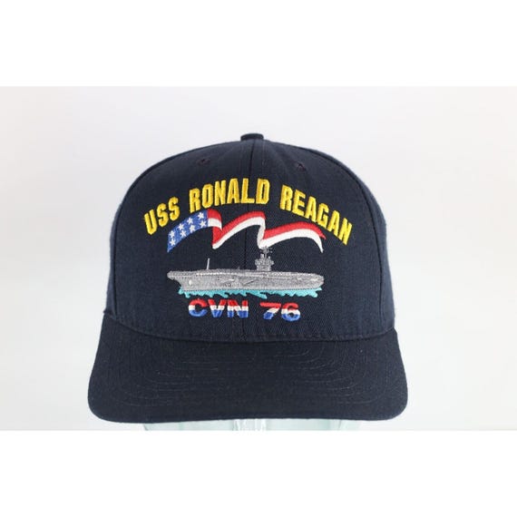 【値下げ】USS Ronald Reagan CVN 76 キャップ USS RONALD REAGAN CVN-76 NAVY SHIP HAT U.S MILITARY OFFICIAL
