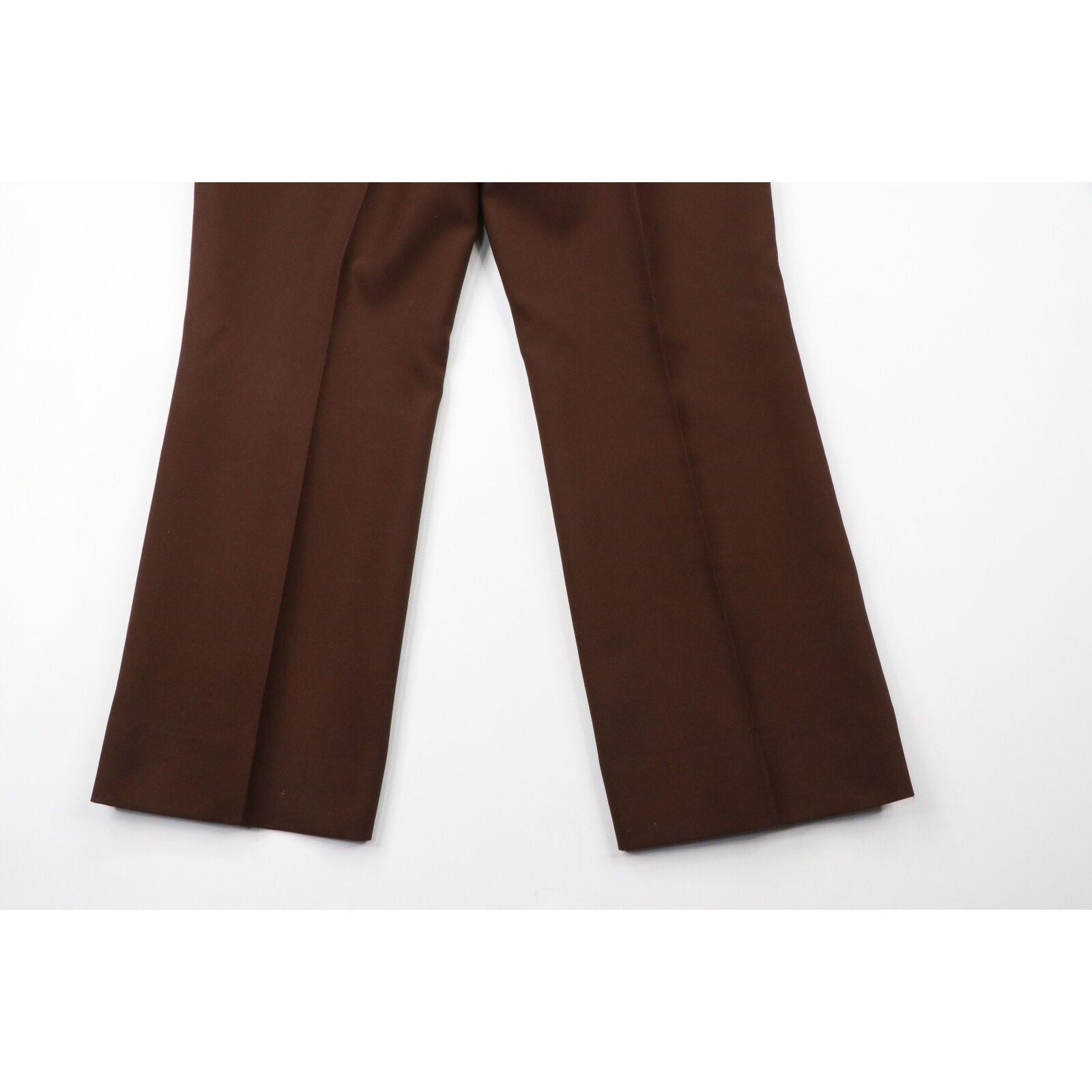 70s Streetwear Mens 36x28 Knit Wide Leg Bell Bottoms Chino