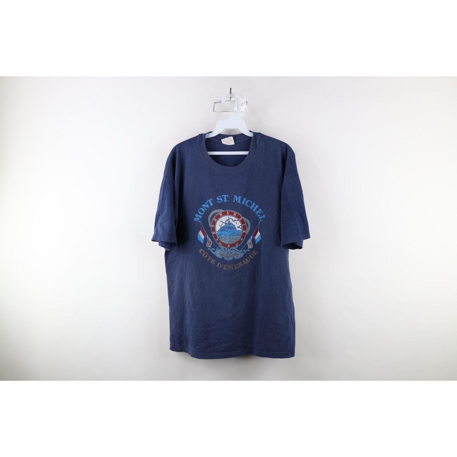 ★Le Mont Saint Michel★ TEBORSPREAD LOGO TSHIRTLight Blue Mont St Michel Tshirt - Etsy