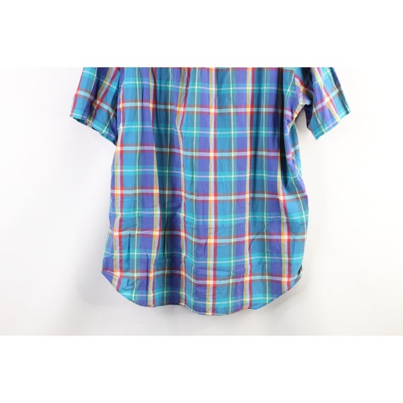 90s Ralph Lauren Mens XL Faded Rainbow India Madr… - image 10