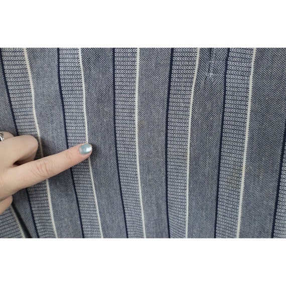 90s Streetwear Mens 2XL XXL Faded Striped Collare… - image 5