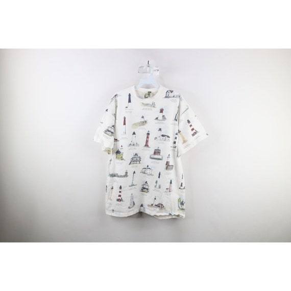 90s Art Unlimited Mens Large All Over Print Light… - image 1