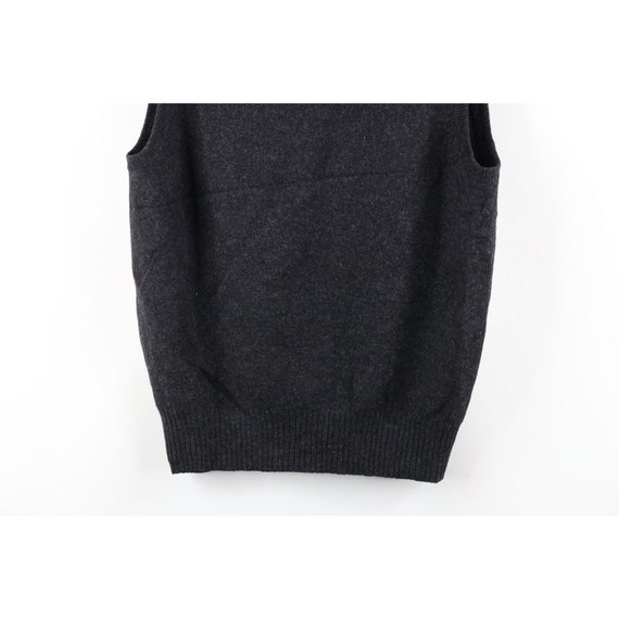 60s 70s Streetwear Mens 42 Blank Lambswool Knit S… - image 7