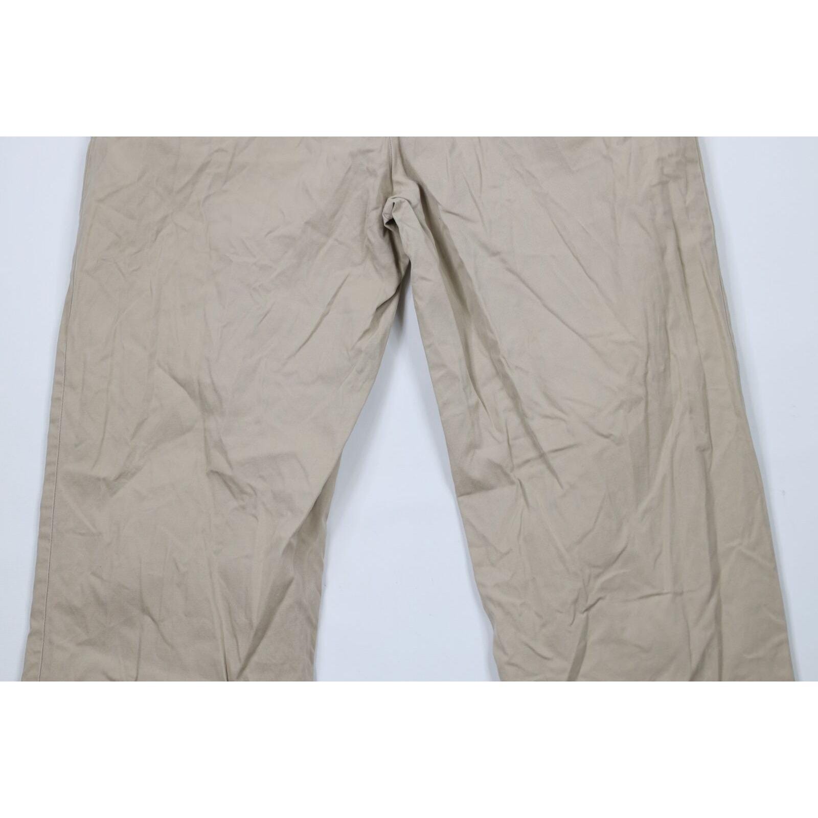 90s Ralph Lauren Mens 33x30 Faded Wide Leg Chino Pants