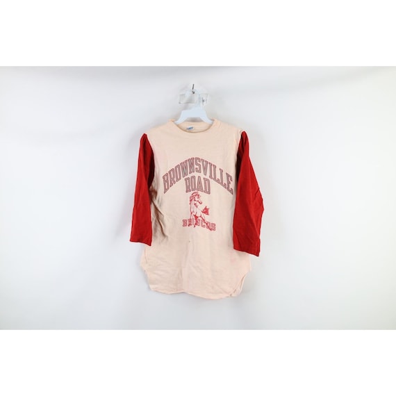 【正規品】 Distressed M Womens Champion 80s Broncos T Raglan Sleeve 3/4 トップス