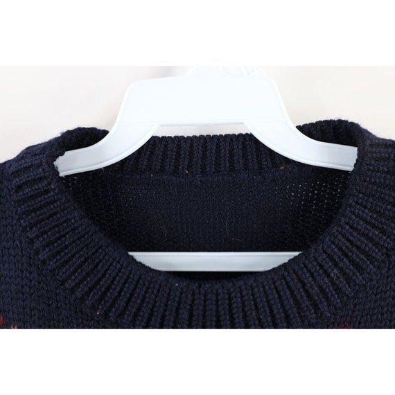 90s Streetwear Womens Large Heavyweight Wool Knit… - image 8