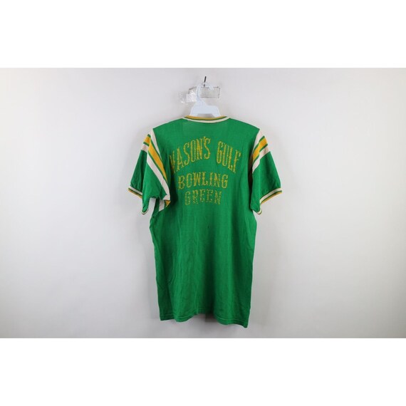 50s powers vintage rayon football tshirt