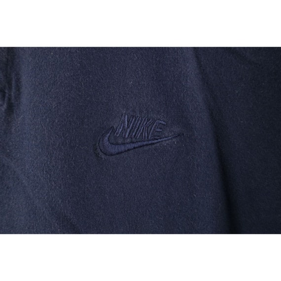 90s Nike Mens Medium Faded Mini Swoosh Collared P… - image 4