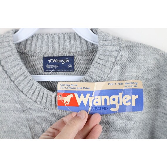 NOS Vintage 70s Wrangler Mens Medium Blank Knit C… - image 4