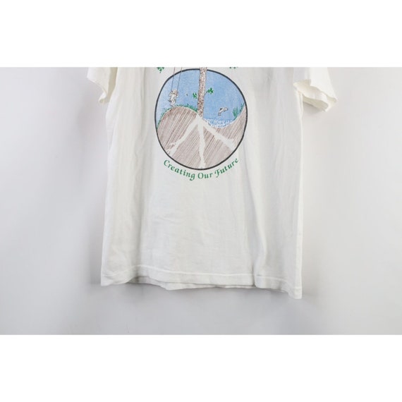 90s Streetwear Womens Large Nature Tree Peace Sig… - image 3