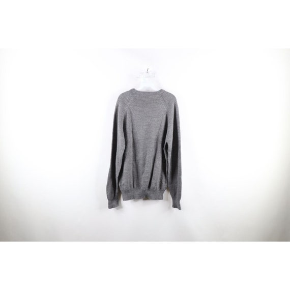 90s Streetwear Mens Large Tall Blank Ribbed Knit … - image 5