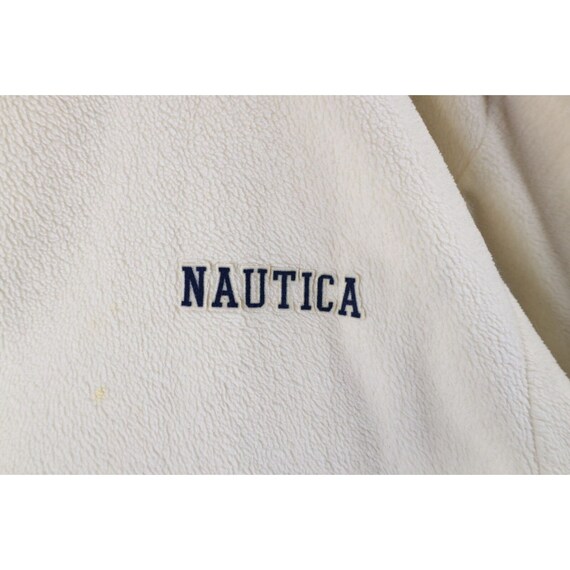90s Nautica Mens M Distressed Spell Out Half Zip … - image 4