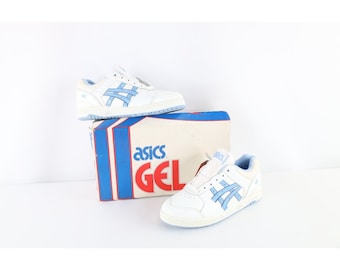 NOS Vintage 90s Asics Womens 7.5 Spell Out Gel Classic Sneakers Shoes White AS IS, Vintage Womens Asics Shoes, 1990s Asics Shoes, Womens