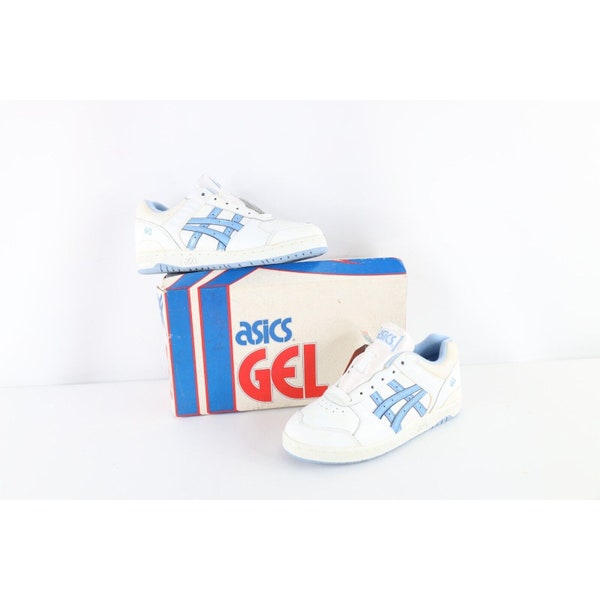 NOS Vintage 90s Asics Womens 7.5 Spell Out Gel Classic Sneakers Shoes White AS IS, Vintage Womens Asics Shoes, 1990s Asics Shoes, Womens