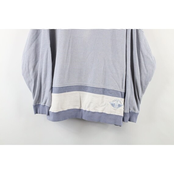 90s Streetwear Womens L Striped Color Block Baggy… - image 3