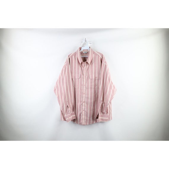 90s Streetwear Mens 2XL Striped Color Block Doubl… - image 1