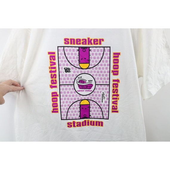 90s Reebok Mens XL Spell Out Hoop Festival Sneake… - image 4