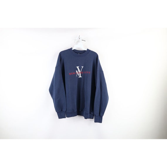 Vintage New York Rangers Crew Neck Heather Grey Sweatshirt (Size M) — Roots