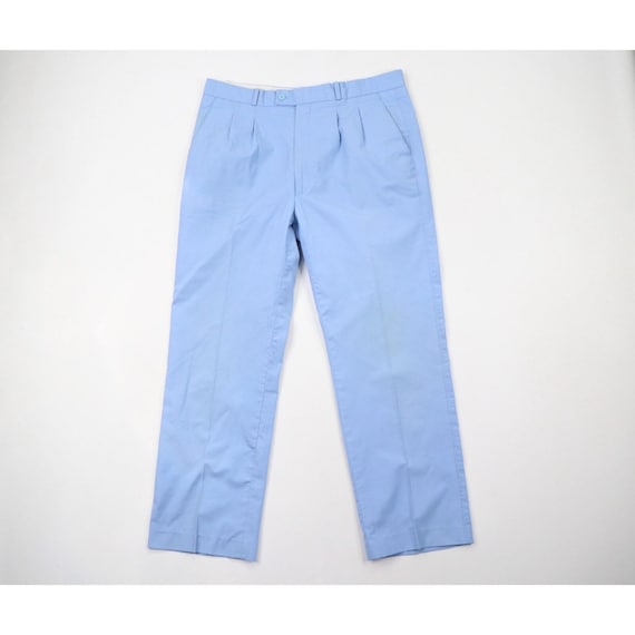 70s Streetwear Mens 36x29 Pleated Wide Leg Bell B… - image 1