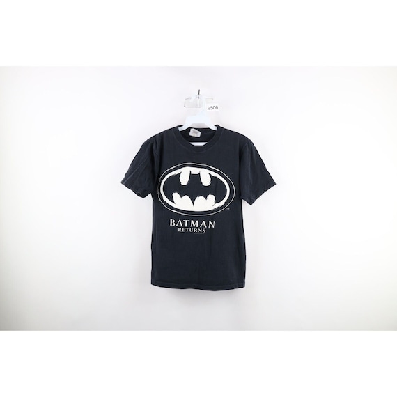 90s Boys XL Faded Spell Out Batman Returns Movie … - image 1