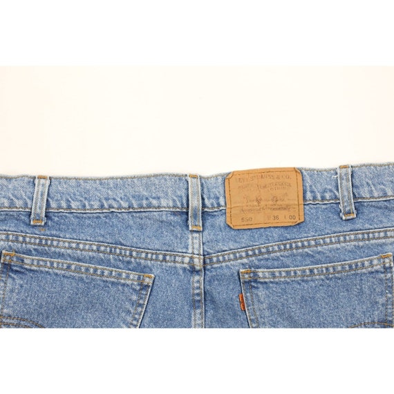 90s Levis 550 Orange Tab Mens 36 Distressed Denim… - image 8