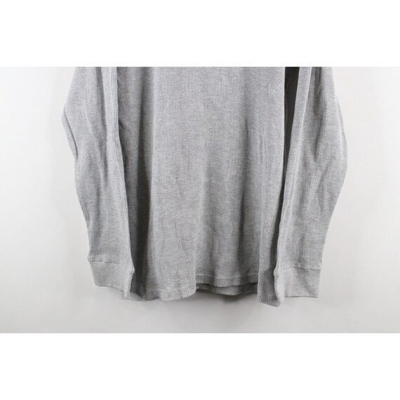 90s Streetwear Mens 2XL Blank Thermal Waffle Knit… - image 3