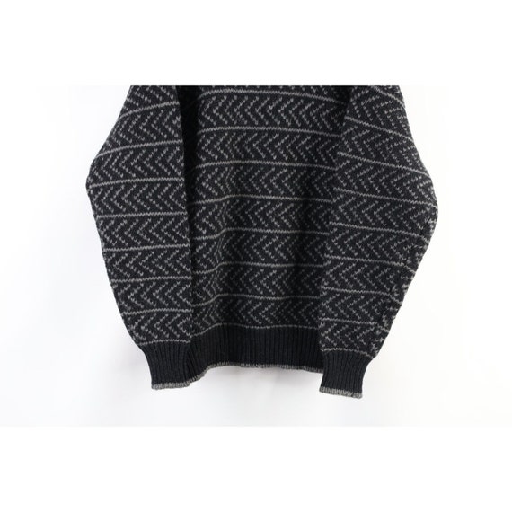 90s Gap Mens Medium Striped Heavyweight Wool Knit… - image 3