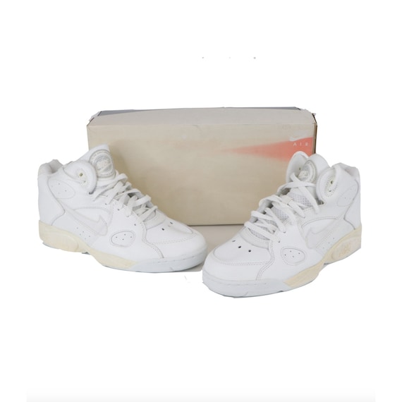 NOS Vintage 90s Nike Air Transition Force 3/4 Shoes Sneakers White