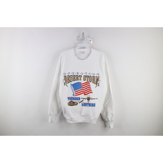 90s Womens Large Operation Desert Storm Military Crewneck Sweatshirt USA Vintage Operation Desert Storm Sweatshirt 90s Military Sweatshirt Etsy