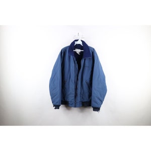 LL Bean Vintage 90s Warm-up Jacket Fleece Lined Lighweight