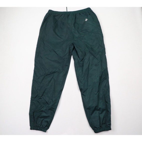 90s Streetwear Mens XL Blank Waterproof Nylon Jog… - image 6