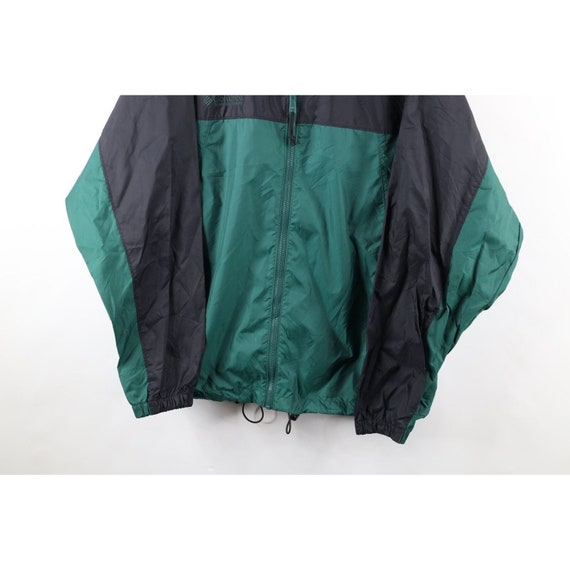 90s Columbia Mens Large Spell Out Packable Hooded… - image 3