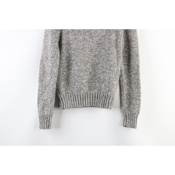 70s Streetwear Womens Small Wool Blend Knit Pullo… - image 7