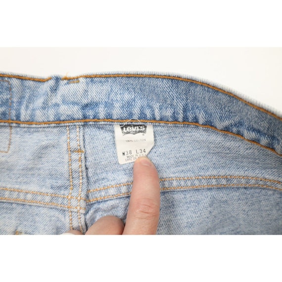 90s Levis 505 Mens 38x34 Distressed Regular Fit D… - image 9