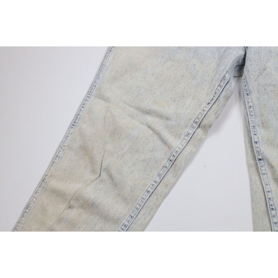 90s Lee Womens Size 12 Distressed Acid Wash Strai… - image 5